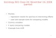 Sociology 601 Class 24: November 19, 2009 (partial)