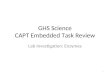 GHS Science CAPT Embedded Task Review