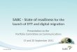 SABC - State of readiness  for the launch of DTT and digital migration Presentation to the
