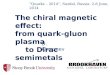 The chiral magnetic effect: from quark-gluon plasma      to Dirac semimetals