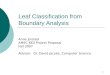 Leaf Classification from Boundary Analysis