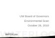 UW Board of Governors Environmental Scan October 26, 2010
