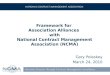 Framework for  Association Alliances  with National Contract Management Association (NCMA)