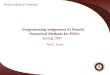 Programming assignment #2 Results          Numerical Methods for PDEs Spring 2007