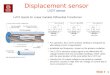 Displacement sensor LVDT sensor