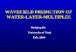 WAVEFIELD PREDICTION OF WATER-LAYER-MULTIPLES