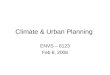 Climate & Urban Planning