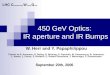 450 GeV Optics:  IR aperture and IR Bumps