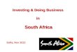 Investing & Doing Business  in  South Africa