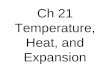 Ch 21 Temperature, Heat, and Expansion