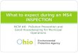 What to expect during an MS4 INSPECTION