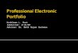Professional Electronic Portfolio