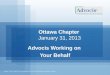 Ottawa Chapter January 31, 2013
