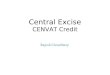 Central Excise CENVAT Credit