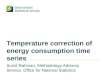 Temperature correction of energy consumption time series