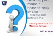 How do you make a banana milk shake ?  -- process and instructions