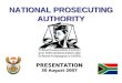 NATIONAL PROSECUTING AUTHORITY