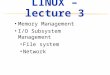 LINUX – lecture 3