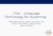 LTeL - Language Technology for eLearning -