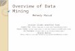 Overview of Data Mining
