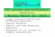 DT systems and Difference Equations Monday March 22, 2010