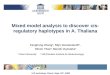 Mixed model analysis to discover cis-regulatory haplotypes in A. Thaliana