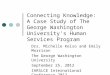Connecting Knowledge:  A Case Study of The George Washington University’ s Human Services Program
