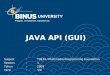 JAVA API (GUI)