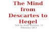 The Mind from Descartes to Hegel