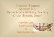 Chapter 8 Japan Section 8.3  Growth of a Military Society Order Breaks Down
