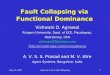 Fault Collapsing via  Functional Dominance