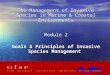The Management of Invasive Species in Marine & Coastal Environments Module 2