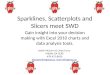 Sparklines, Scatterplots and Slicers meet SWD