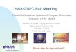 2003 GSPC Fall Meeting