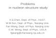 Problems  in nucleon structure study