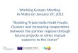 Working Groups Meeting  in Malta on January 29, 2012