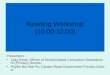 Reading Workshop (10:00-12:00)