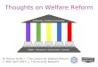 Thoughts on Welfare Reform
