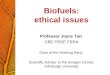 Biofuels:  ethical issues