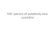 MS 2  spectra of putatively new cyanidins