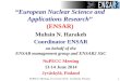 “ European Nuclear Science and Applications Research ” (ENSAR)