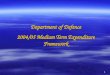 Department of Defence 2004/05 Medium Term Expenditure Framework