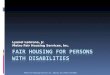 Fair Housing for Persons with Disabilities