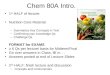 Chem 80A Intro