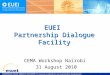 EUEI  Partnership Dialogue Facility