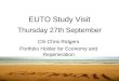 EUTO Study Visit Thursday 27th September