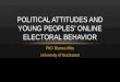Political attitudes and young peoples’ Online electoral behavior