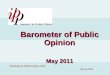 Barometer of Public Opinion Ma y 201 1