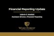 Financial Reporting Update