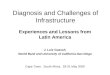 Diagnosis and Challenges of Infrastructure